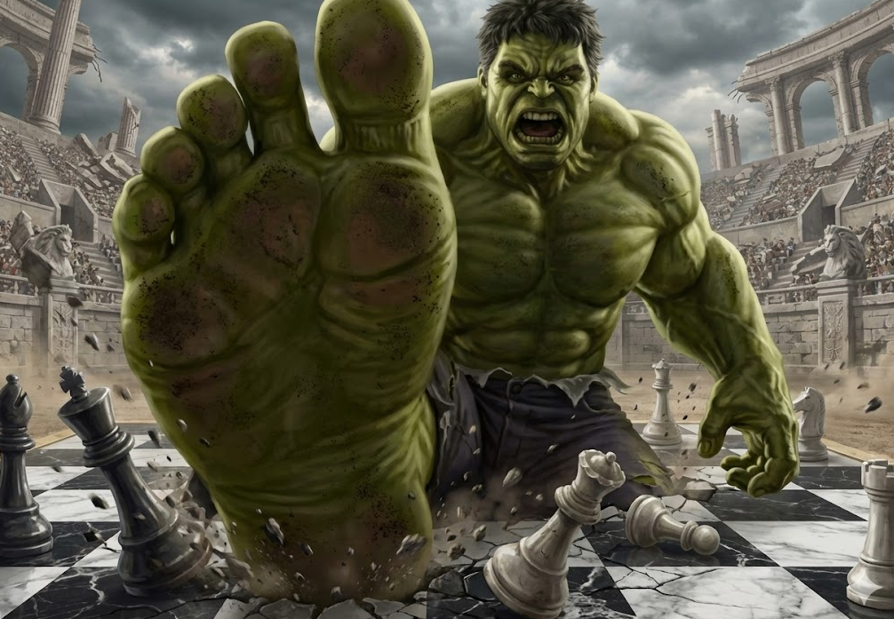 Brian with Infinity Gauntlet